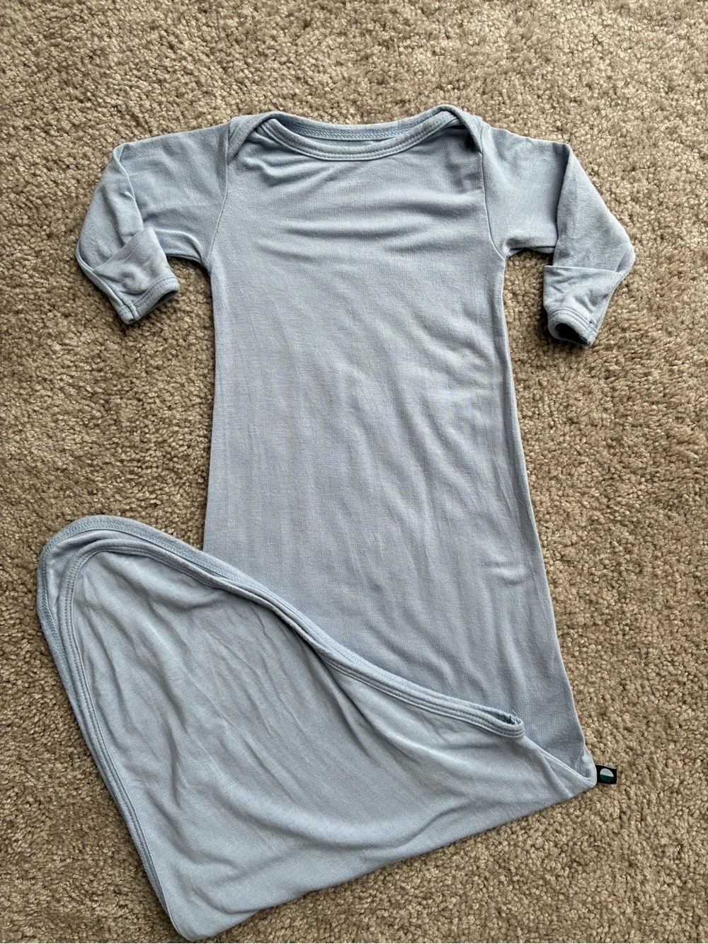 Simple 🇨🇦 Brand Light Blue Kids Sleep Sack - Long Sleeve Gown Bamboo